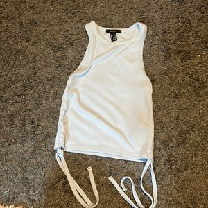 forever 21, light blue, tank top, small
